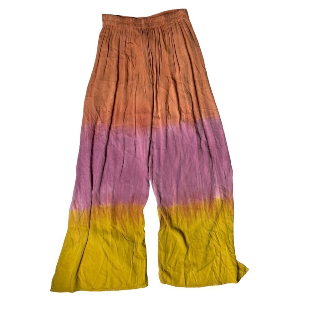 YFB Young Fabulous & Broke Abigail Tie dye Wrap Wide Leg Pants Size Small - Picture 6 of 6